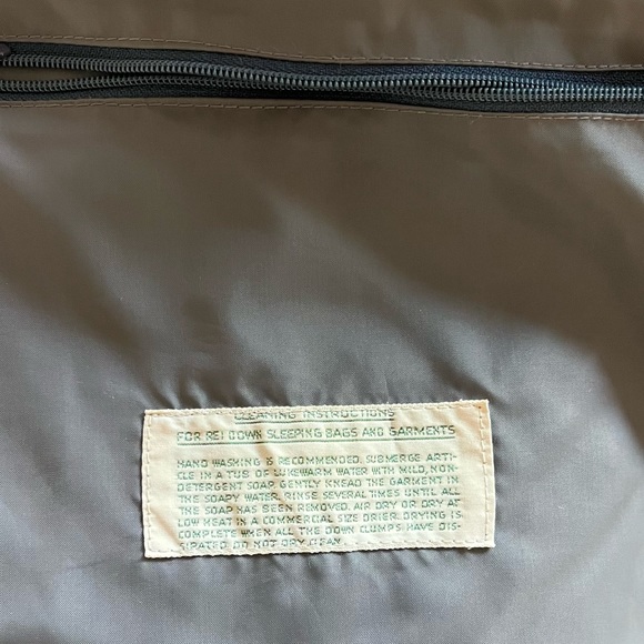 REI Vintage Blue Full Zip Snap Lined GooseDown Puffer Winter Vest Men's Large - Picture 5 of 7